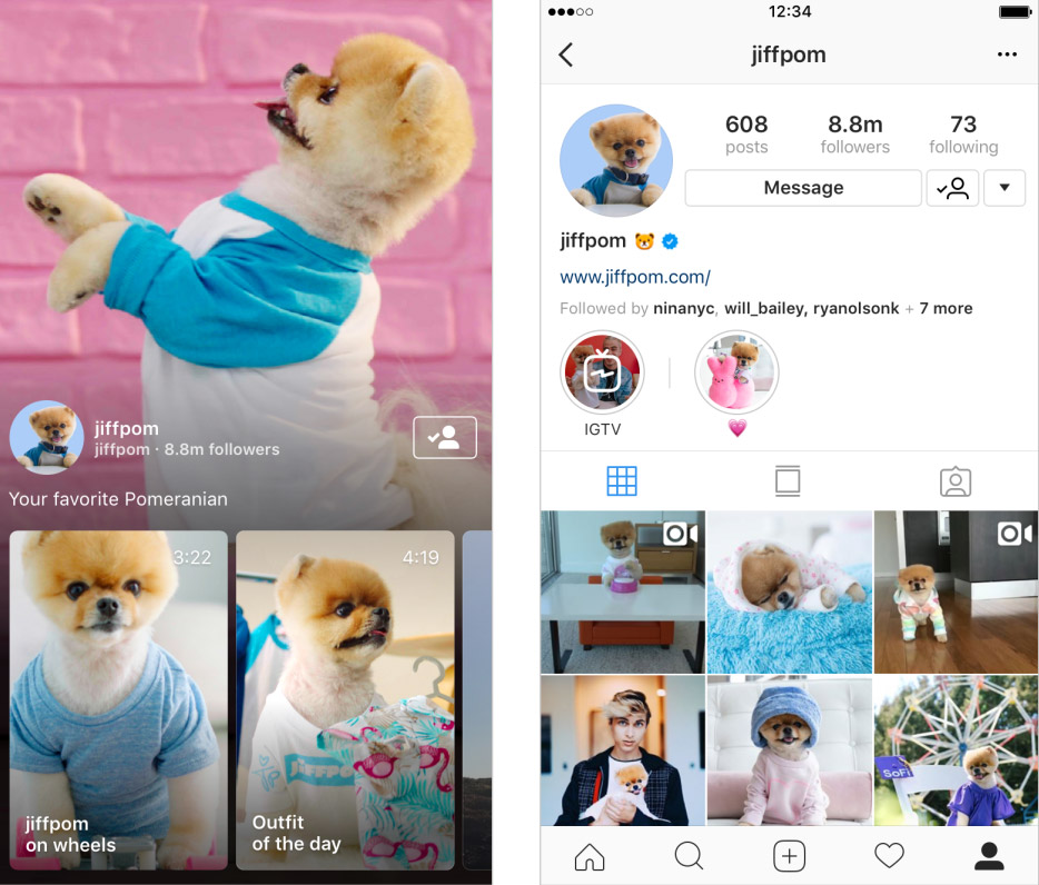 سایز کاور igtv