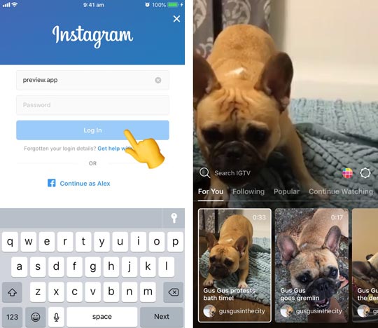 دانلود از igtv