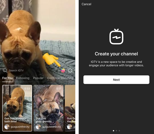نحوه گذاشتن igtv
