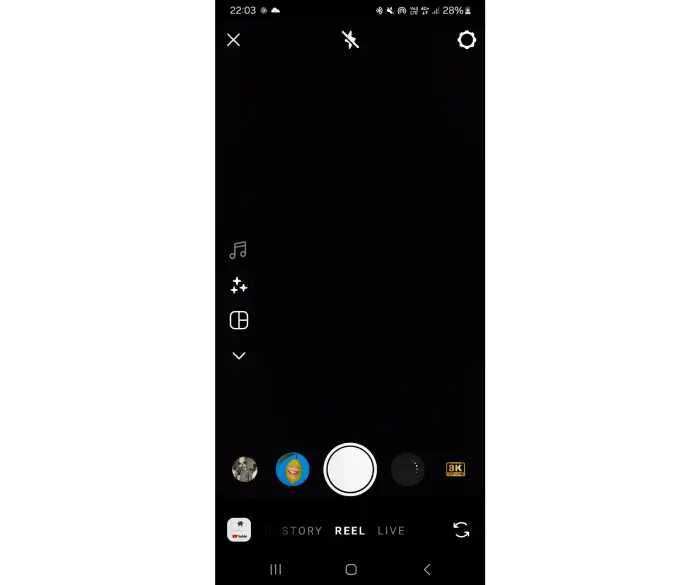 صفحه دوربین (Camera roll) اینستاگرام