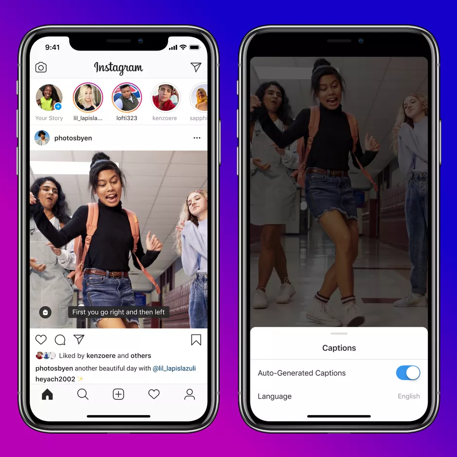 زیرنویس خودکار در IGTV