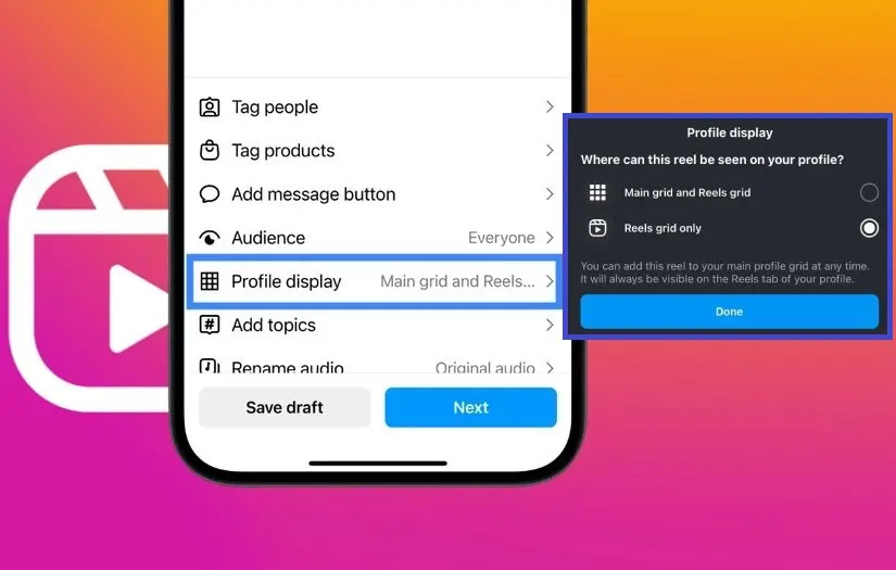 قابلیت Profile Grid چیست؟ چرا همه پست ها ریلز می‌شود